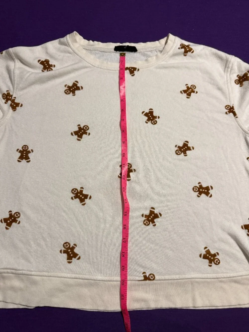 Gingerbread Print Women's Pajama Lounge Set by Jane + Delancey Size XL